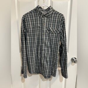 Duck Camp. Darker blue Long Sleeve Fishing Shirt